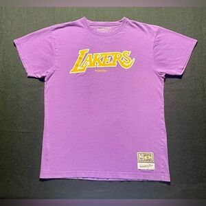Mitchell & Ness Los Angeles LA Lakers T-Shirt Logo Tee NBA Shirt Large
